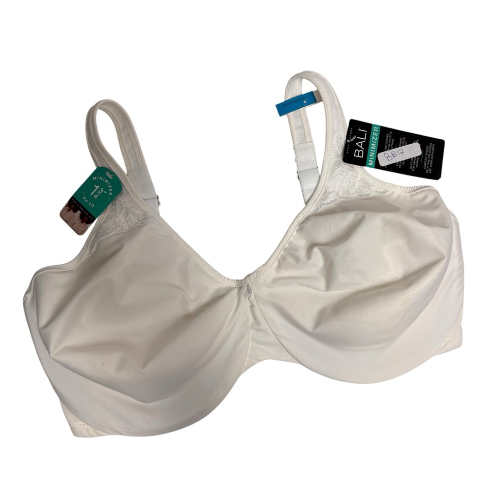 BALI MINIMIZER COMFORT STRAPS WHITE WOMEN BRA SIZE 36DDD BRAND NEW WITH TAGS